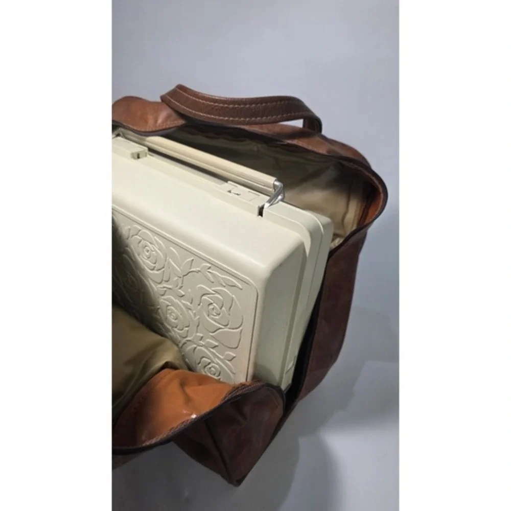 SINGER Vintage Sewing Machine Travel Vinyl‎ /Carry Case/Storage Bag